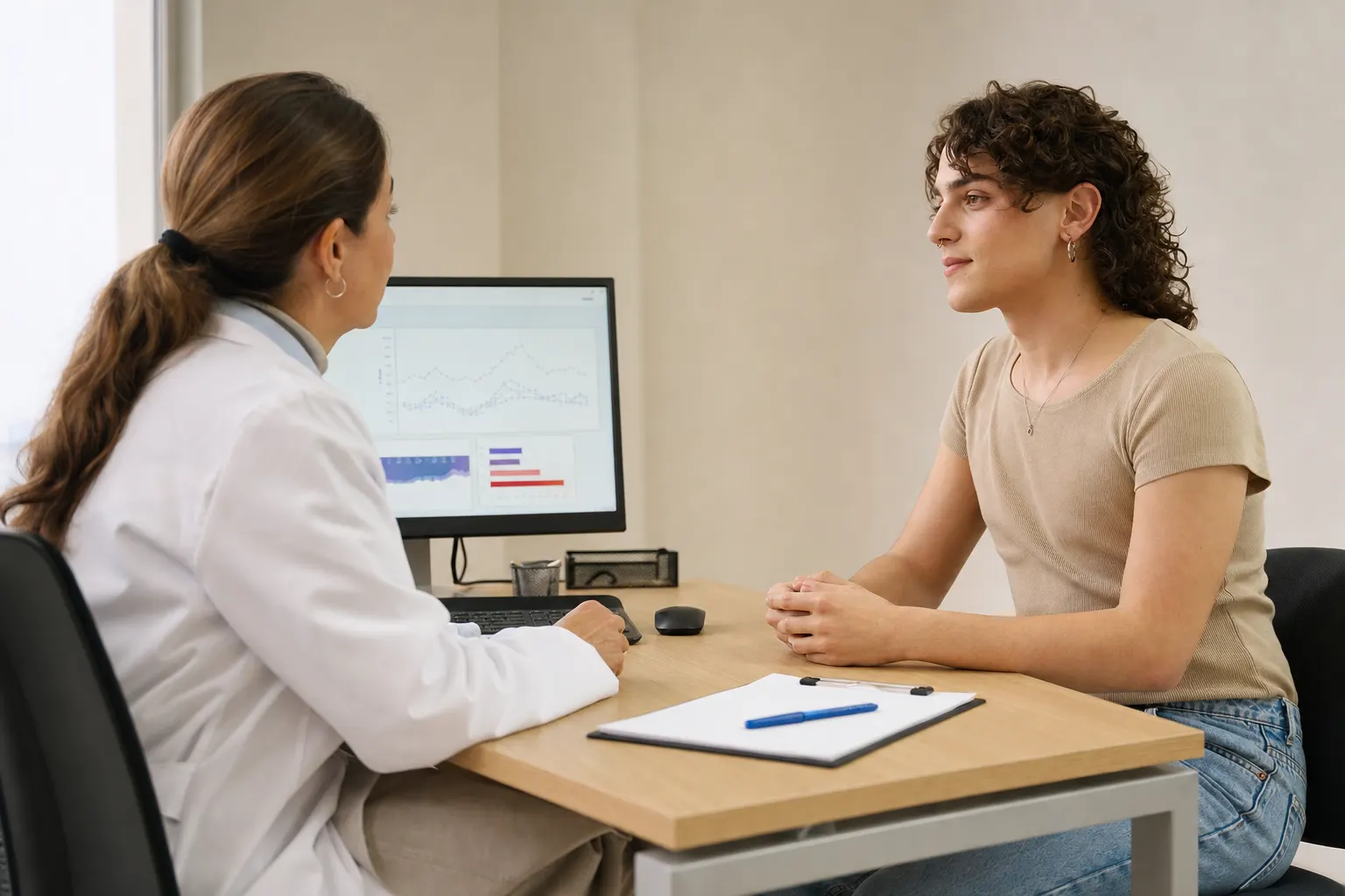 Consulta médica sobre disforia de género en Bogotá