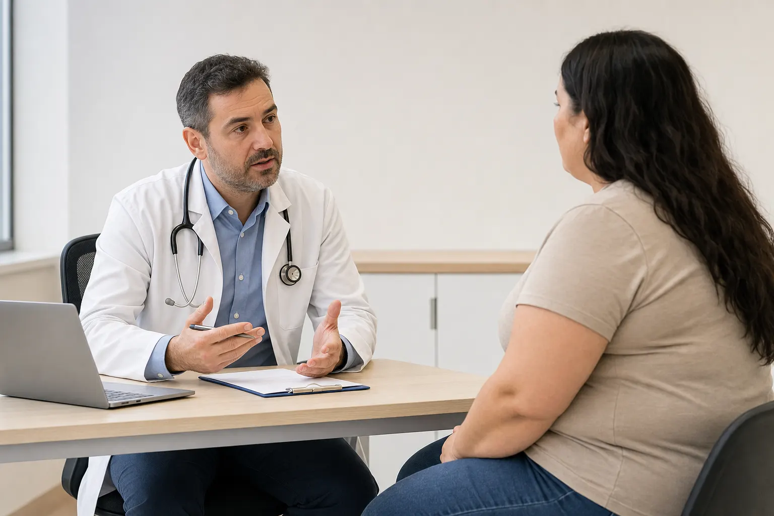 Consulta médica sobre tratamiento de obesidad con un endocrinólogo en Bogotá